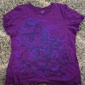 Purple Graphic T-Shirt